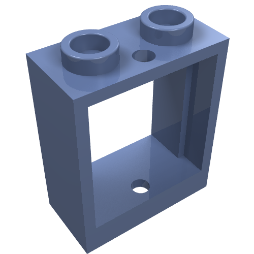 Part 60592 - Window 1 x 2 x 2 Flat Front - De BrickPlaats