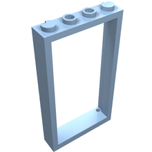 Part 60596 - Door, Frame 1 x 4 x 6 with 2 Holes on Top and Bottom - De BrickPlaats