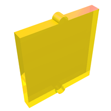 Part 60601 - Glass for Window 1 x 2 x 2 Flat Front - De BrickPlaats