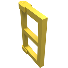 Part 60608 - Pane for Window 1 x 2 x 3 with Thick Corner Tabs - De BrickPlaats