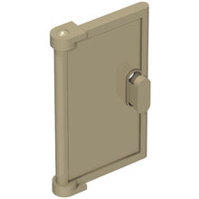 Part 60614 - Door 1 x 2 x 3 with Vertical Handle, Mold for Tabless Frames - De BrickPlaats