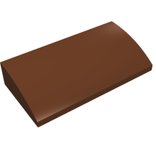 Part 61068 - Slope, Curved 2 x 4 x 2/3 without Bottom Tubes - De BrickPlaats