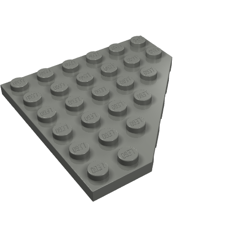 Part 6106 - Wedge, Plate 6 x 6 Cut Corner - De BrickPlaats