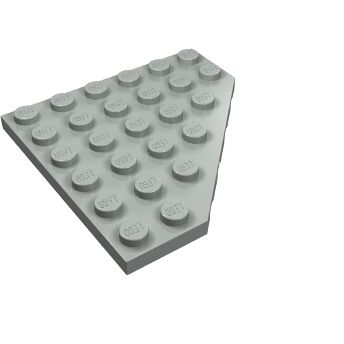 Part 6106 - Wedge, Plate 6 x 6 Cut Corner - De BrickPlaats