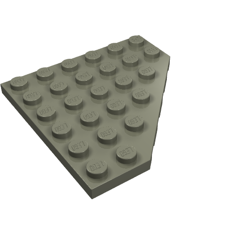 Part 6106 - Wedge, Plate 6 x 6 Cut Corner - De BrickPlaats