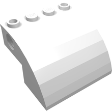 Part 61487 - Slope, Curved 4 x 4 x 2 with 4 Studs and Pin Holes - De BrickPlaats