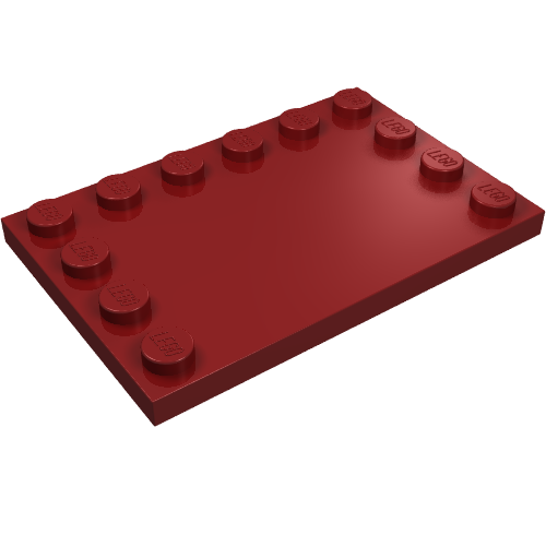 Part 6180 - Tile, Modified 4 x 6 with Studs on Edges - De BrickPlaats