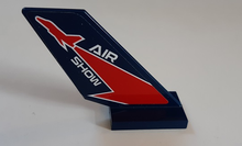 Part 6239pb090 - Tail Shuttle with Red Lightning and 'AIR SHOW' Pattern on Both Sides (Stickers) - Set 60177 - De BrickPlaats