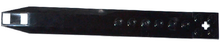 Part 62743pb003 - Plate, Modified 2 x 16 with Angled Side Extensions and Axle Hole (Rotor Blade) with 2 White Stripes Pattern (Sticker) - Set 60034 - De BrickPlaats