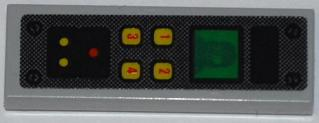 Part 63864pb012 - Tile 1 x 3 with ADU Soldier on Screen and Numbered Buttons Pattern (Sticker) - Set 7050 - De BrickPlaats