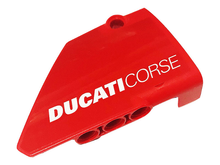 Part 64680pb027 - Technic, Panel Fairing #14 Large Short Smooth, Side B with White 'DUCATICORSE' Pattern (Sticker) - Set 42107 - De BrickPlaats