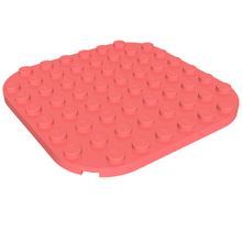 Part 65140 - Plate, Round 8 x 8 with Rounded Corners - De BrickPlaats