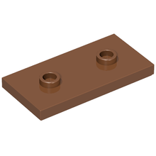 Part 65509 - Plate, Modified 2 x 4 with 2 Studs (Double Jumper) - De BrickPlaats
