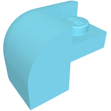 Part 67810 - Slope, Curved 2 x 2 x 1 1/3 Corner Round with Recessed Stud - De BrickPlaats