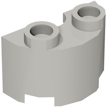 Part 68013 - Cylinder Half 1 x 2 x 1 - De BrickPlaats