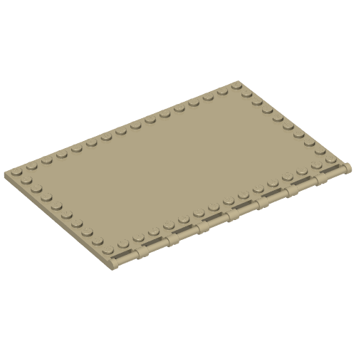 Part 69934 - Tile, Modified 10 x 16 with Studs on Edges and Bar Handles - De BrickPlaats
