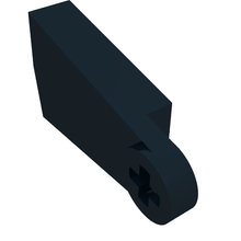 Part 70163 - Train Level Crossing Gate Type 2, Counterweight (Coated Metal) - De BrickPlaats