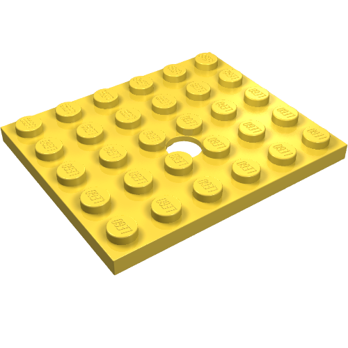 Part 711 - Plate, Modified 5 x 6 with Hole - De BrickPlaats
