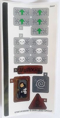 Part 71722stk01 - Sticker Sheet for Set 71722 - (67961/6300567) - De BrickPlaats