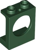 Part 7276 - Window 1 x 2 x 2 Round Opening - De BrickPlaats
