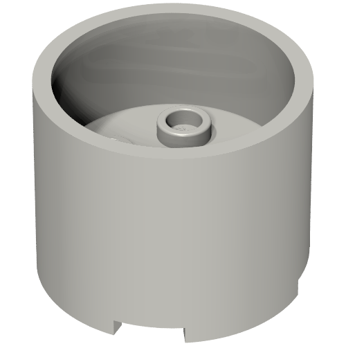 Part 73111 - Brick, Round 3 x 3 x 2 with Recessed Center and Axle Hole - De BrickPlaats