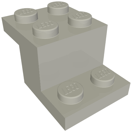 Part 73562 - Bracket 3 x 2 x 1 1/3 with Bottom Stud Holder - De BrickPlaats