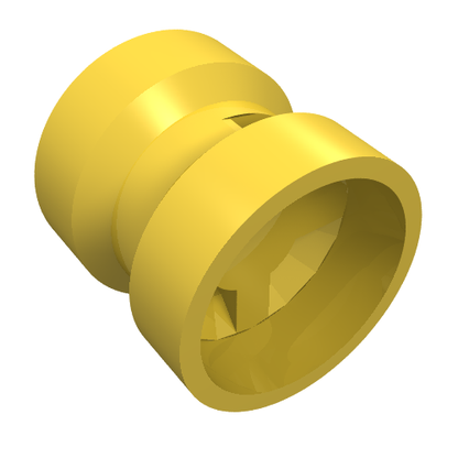 Part 74967 - Wheel 8mm D. x 9mm for Slicks, Hole Notched for Wheels Holder Pin, Reinforced Back - De BrickPlaats