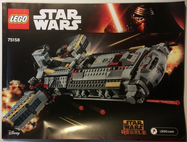 Instruction 75158 - Rebel Combat Frigate - De BrickPlaats