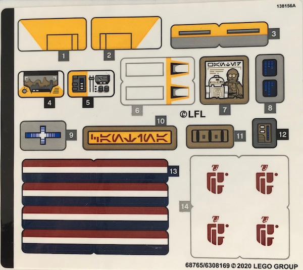 Part 75290stk01 - Sticker Sheet for Set 75290 - (68765/6308169) - De BrickPlaats