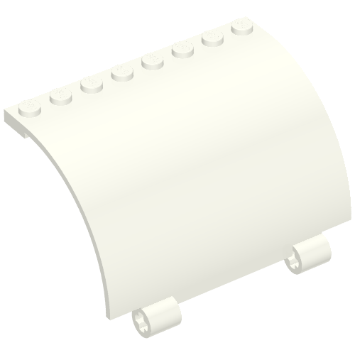 Part 76798 - Panel 5 x 8 x 3 2/3 Curved with 2 Axle Holes - De BrickPlaats