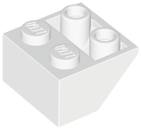 Part 76959 - Slope, Inverted 45 2 x 2 with Hollow Round Bottom Tube - De BrickPlaats