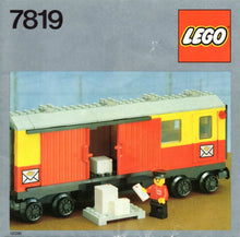 Set 7819 - Postal Container Wagon Covered - De BrickPlaats