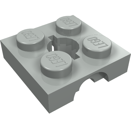 Part 793 - Arm Holder Brick 2 x 2 - Top Part with Round Hole (Homemaker Figure / Maxifigure Torso) - De BrickPlaats