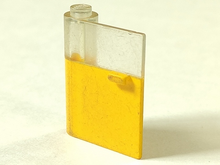 Part 801apb00 - Door 1 x 3 x 3 Left with Horizontal Handle with Molded Trans-Clear Window Pattern - De BrickPlaats