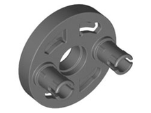 Part 80563 - Technic Rotation Joint Disk with Large Pin Hole and 2 Pins - De BrickPlaats