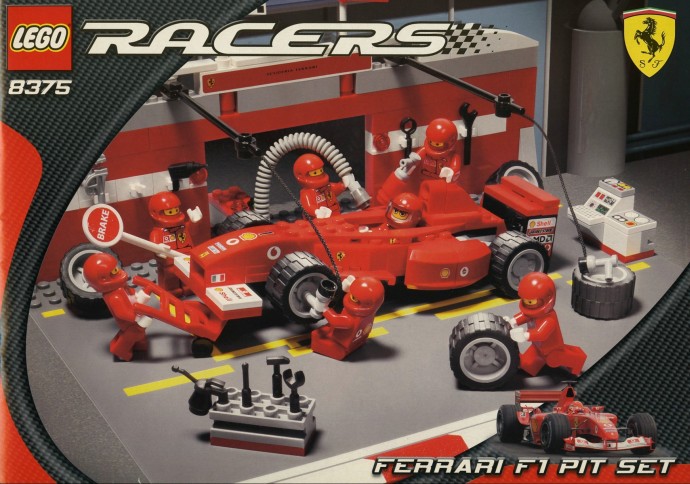 Set 8375 - Ferrari F1 Pit Set - De BrickPlaats