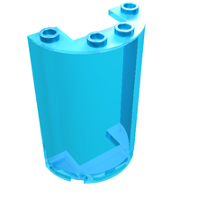 Part 85941 - Cylinder Half 2 x 4 x 5 with 1 x 2 Cutout - De BrickPlaats