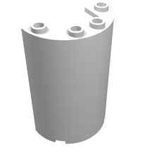 Part 85941 - Cylinder Half 2 x 4 x 5 with 1 x 2 Cutout - De BrickPlaats