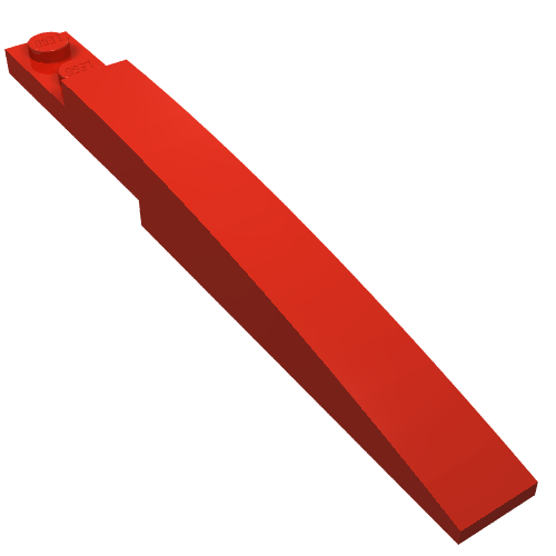 Part 85970 - Slope, Curved 10 x 1 - De BrickPlaats