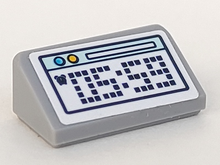 Part 85984pb308 - Slope 30 1 x 2 x 2/3 with Digital Alarm Clock with '05:59' Pattern (Sticker) - Set 41328 - De BrickPlaats