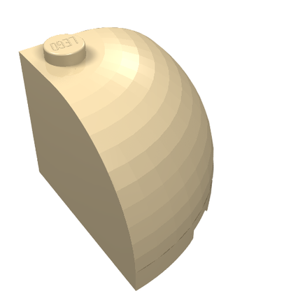 Part 88293 - Brick, Round Corner 3 x 3 x 2 Dome Top - De BrickPlaats