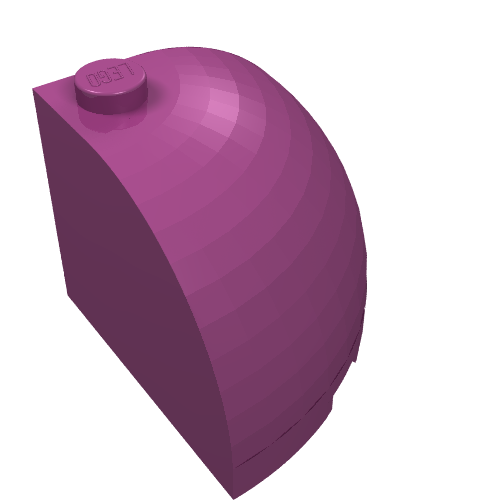 Part 88293 - Brick, Round Corner 3 x 3 x 2 Dome Top - De BrickPlaats