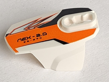 Part 90639pb002 - Hero Factory Armor with Ball Joint Socket - Size 5 with 'NEX 2.0' Pattern - De BrickPlaats