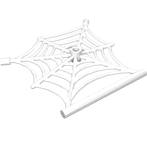 Part 90981 - Spider Web Flat with Hollow Stud, Bar Ends, and Bar - De BrickPlaats
