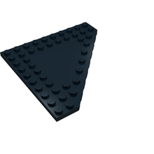 Part 92584 - Wedge, Plate 10 x 10 Cut Corner with no Studs in Center - De BrickPlaats
