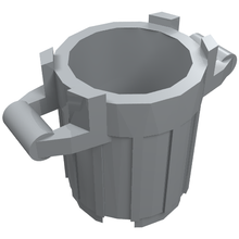 Part 92926 - Container, Trash Can with 4 Cover Holders - De BrickPlaats