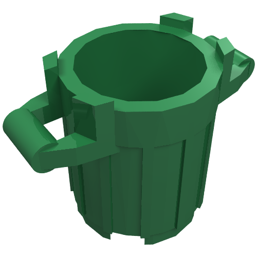 Part 92926 - Container, Trash Can with 4 Cover Holders - De BrickPlaats