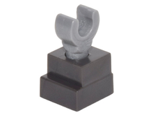 Part 93062c02 - Leg Skeleton with Pearl Dark Gray Square Foot - De BrickPlaats