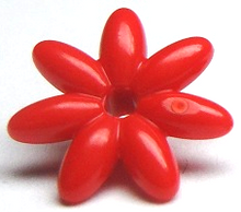 Part 93081e - Friends Accessories Flower with 7 Thin Petals and Pin - De BrickPlaats