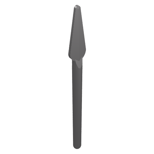 Part 93789 - Minifigure, Weapon Pike / Spear - Handle with Flat End - De BrickPlaats